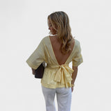 Eleanor - Delikat bluse med slag