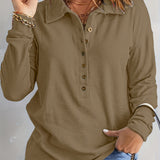 Anne™ | Blød og Afslappet Langærmet Bluse