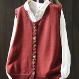 Anne™ | Ærmeløs Strikket Vest