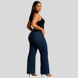 Annette - Elastiske jeans med mellemhøj talje
