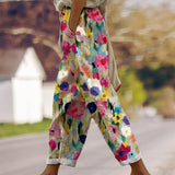 Anne™ | Stilfulde Bukser med Blomstermønster og Løs Pasform