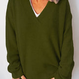 Anne™ | Blød og Tidløs V-Hals Sweater