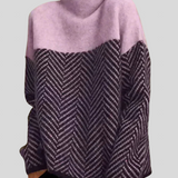 Tala - Bomulds sweater med høj krave