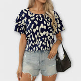 Elin - Afslappet bluse med rund hals