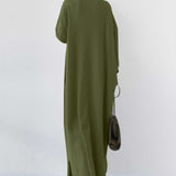 Anne™ | Elegant Vinter Maxikjole til Kvinder med Lange Ærmer