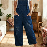 Aurevia | Denim Havebukser med Vintage Look