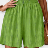 Viktoria - Stilfulde shorts med plisseringer