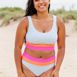 Vigga - Cut Back Crop Bikini Sæt