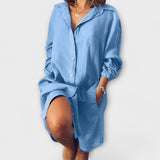 Inga - Afslappet bluse i stof