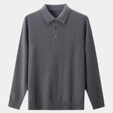 Adrian™ | Uldpolo med Knapper