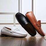 Afslappede Læder Sommer Loafers