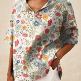 Anne™ | Elegant top med V-udskæring