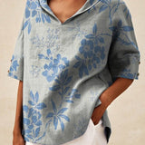 Anne™ | Elegant top med V-udskæring