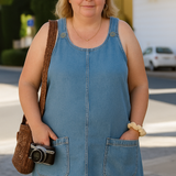 Anne™ | Praktisk og Let Denim Sommerkjole