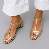 Lykke | Gyldne Sandaler til Hverdags Elegance