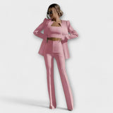 Alma Ida - Elegant sæt af 3 dele (blazer, top, bukser)