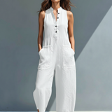 Freja Elisabeth - Let jumpsuit i hørblanding