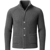 Henrik™ | Strikjakke med Knapper
