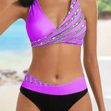 Mona - Varm bikini med print