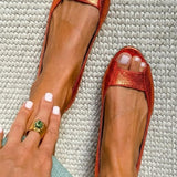 Agnete | Guld Sandaler Comfort Chic