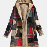Jade | Vintage Patchwork Fleece Jakke
