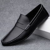 Klassiske Italienske Læder Loafers