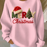 Kvindernes Juleprint Casual Sweatshirt