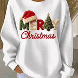 Kvindernes Juleprint Casual Sweatshirt