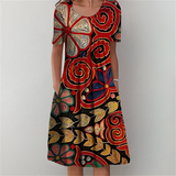 Anne™ | Blomstret Midikjole