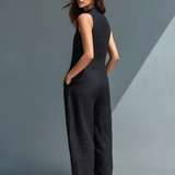 Freja Elisabeth - Let jumpsuit i hørblanding