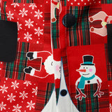 Mænds Vintage Rød Tartan Sjov Ferie Grim Jul Langærmet Skjorte