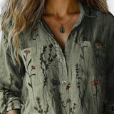 Mille | Vintage mønsterbluse