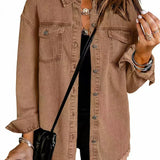 Anne™ | Tidløs Denim Skjortejakke