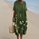 Anne™ | Blød Kjole Med Blomsterprint