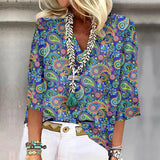 Anne™ | Vibrant Print Boho Bluse