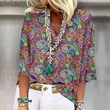 Anne™ | Vibrant Print Boho Bluse