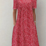 Anne™ | Blød Blomsterkjole i Tidløst Snit