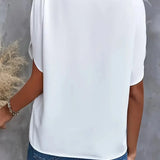 Anne™ | Stilfuld V-Hals Flydende Bluse