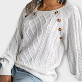 Martina - Strikket sweater med knapper