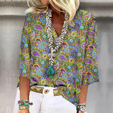 Anne™ | Vibrant Print Boho Bluse