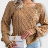 Martina - Strikket sweater med knapper