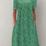 Anne™ | Blød Blomsterkjole i Tidløst Snit