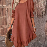 Anne™ | Sommerkjole med flæser