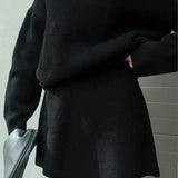 Ida Helene - Strik sæt - Oversize pullover + nederdel