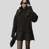 Ida Helene - Strik sæt - Oversize pullover + nederdel