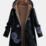 Sage | Tribal Mønster Sherpa Jakke