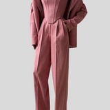 Alma Rosa - Tre-delt sæt med dobbeltradet blazer