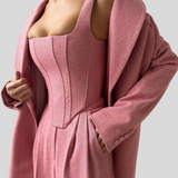 Alma Rosa - Tre-delt sæt med dobbeltradet blazer