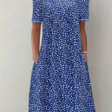 Anne™ | Blød Blomsterkjole i Tidløst Snit