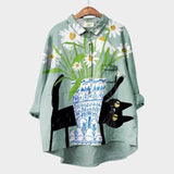 Anne™ | Kunstnerisk Printbluse